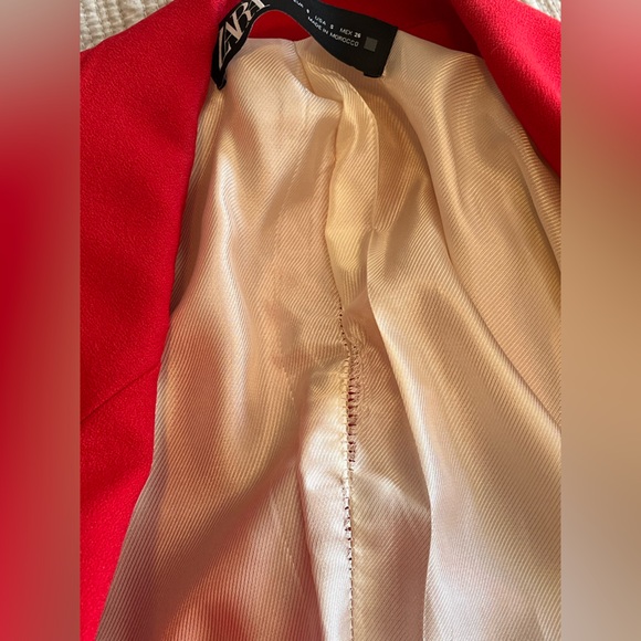 Zara Tailored Double Breasted Blazer Size Small - Picture 4 of 16